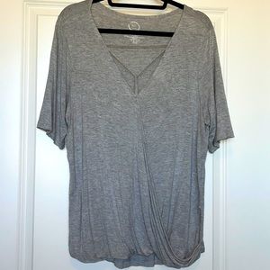 Maurices top, XL solid gray